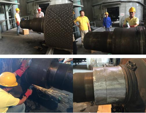 歡迎欣賞輥壓機(jī)軸修復(fù)全過(guò)程