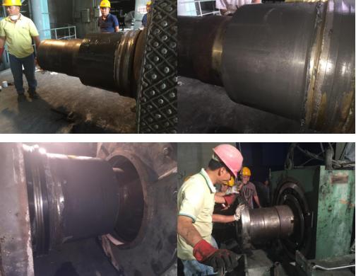 歡迎欣賞輥壓機(jī)軸修復(fù)全過(guò)程