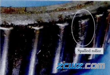 雙列圓錐滾子軸承失效實例圖分析